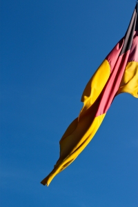 et billede af et tysk flag